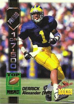 1994 Signature Rookies - Promos #PR 5 Derrick Alexander Front