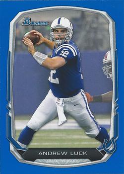 2013 Bowman - Blue #20 Andrew Luck Front