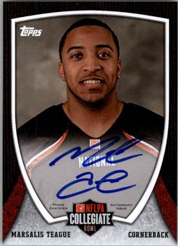 2013 Bowman - Topps NFLPA Collegiate Bowl Autographs #89 Marsalis Teague Front