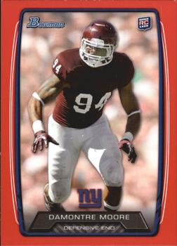 2013 Bowman - Red #174 Damontre Moore Front