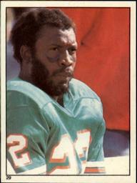 1981 Topps Stickers #29 Tony Nathan Front