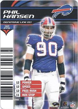 2002 NFL Showdown #040 Phil Hansen Front