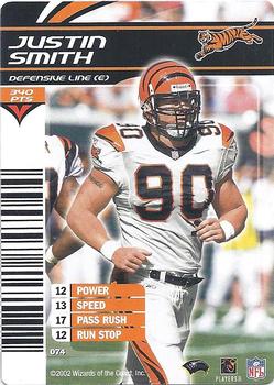 2002 NFL Showdown #074 Justin Smith Front