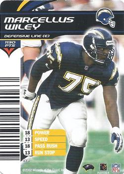 2002 NFL Showdown #278 Marcellus Wiley Front