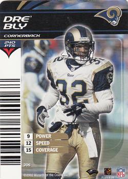 2002 NFL Showdown #306 Dre' Bly Front