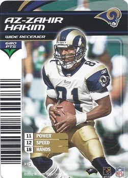 2002 NFL Showdown #313 Az-Zahir Hakim Front