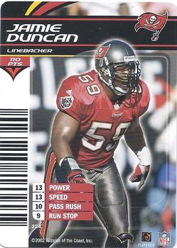 2002 NFL Showdown #324 Jamie Duncan Front