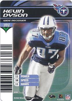 2002 NFL Showdown #333 Kevin Dyson Front