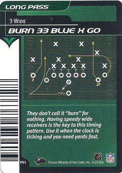 2002 NFL Showdown - Plays #P01 Burn 33 Blue X Go Front