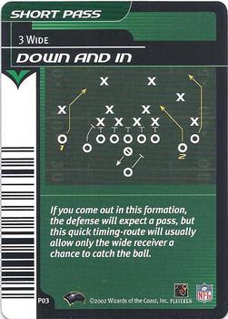 2002 NFL Showdown - Plays #P03 Down and In Front