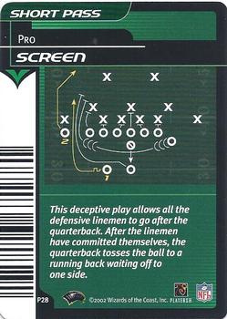 2002 NFL Showdown - Plays #P28 Screen Front