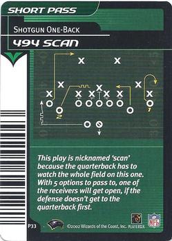 2002 NFL Showdown - Plays #P33 494 Scan Front
