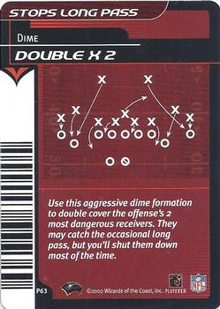 2002 NFL Showdown - Plays #P63 Double X 2 Front