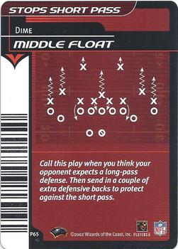 2002 NFL Showdown - Plays #P65 Middle Float Front