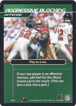2002 NFL Showdown - Strategy #S15 Aggressive Blocking Front