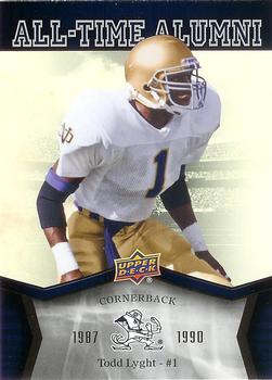 2013 Upper Deck University of Notre Dame - All Time Alumni #ATA-TL Todd Lyght Front