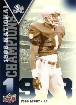 2013 Upper Deck University of Notre Dame - National Champions #NC-TL Todd Lyght Front