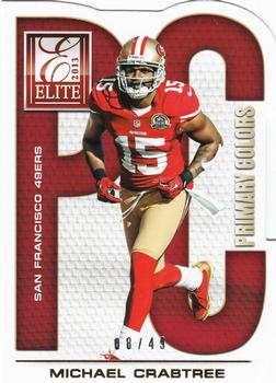 2013 Panini Elite - Primary Colors Gold #4 Michael Crabtree Front