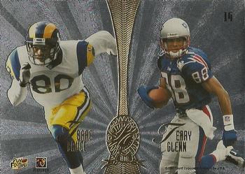 1998 Playoff Absolute SSD Hobby - Platinum Quads #14 Antowain Smith / Wesley Walls / Isaac Bruce / Terry Glenn Back