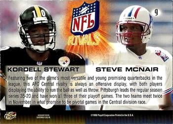 1998 Playoff Momentum SSD Hobby - NFL Rivals Gold #9 Kordell Stewart / Steve McNair Back