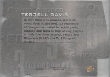 1998 Playoff Prestige SSD Hobby - Inside the Numbers Die Cut #2 Terrell Davis Back
