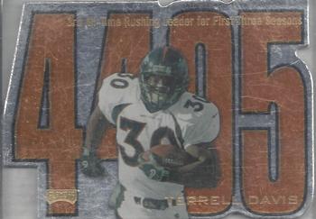 1998 Playoff Prestige SSD Hobby - Inside the Numbers Die Cut #2 Terrell Davis Front