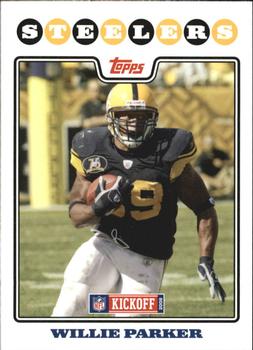 2008 Topps Kickoff #58 Willie Parker Front