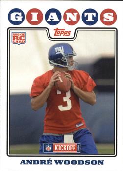 2008 Topps Kickoff #168 Andre Woodson Front