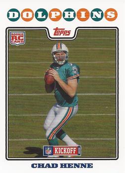 2008 Topps Kickoff #169 Chad Henne Front