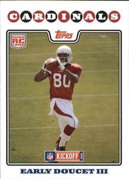 2008 Topps Kickoff #197 Early Doucet Front
