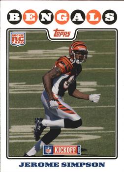 2008 Topps Kickoff #204 Jerome Simpson Front