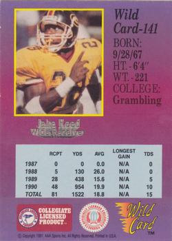 1991 Wild Card Draft #141 Jake Reed Back