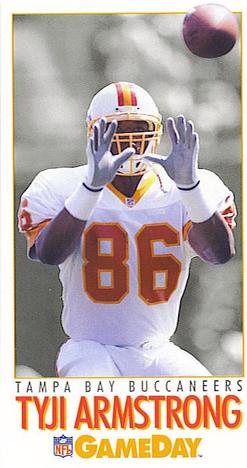 1992 GameDay #80 Tyji Armstrong Front