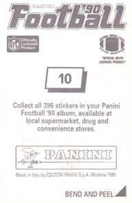 1990 Panini Stickers #10 Kent Hull Back
