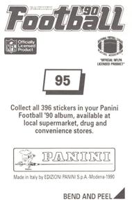 1990 Panini Stickers #95 Greg Townsend Back