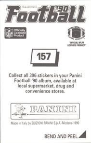 1990 Panini Stickers #157 Tunch Ilkin Back