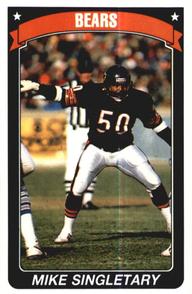 1990 Panini Stickers #229 Mike Singletary Front