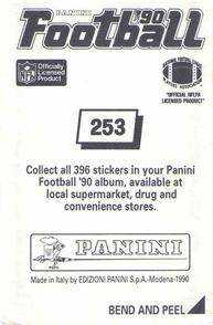 1990 Panini Stickers #253 Bennie Blades Back