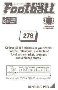1990 Panini Stickers #276 Jackie Slater Back