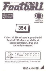 1990 Panini Stickers #354 Ronnie Lott Back