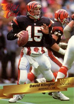1993 Wild Card #17 David Klingler Front