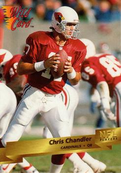 1993 Wild Card #54 Chris Chandler Front