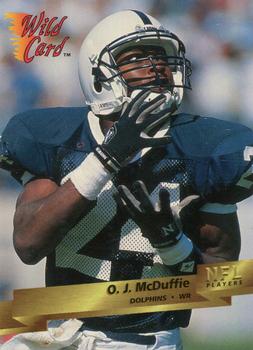 1993 Wild Card #88 O.J. McDuffie Front
