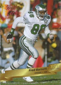 1993 Wild Card #96 Fred Barnett Front