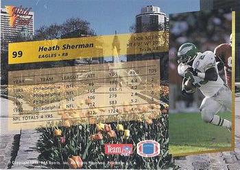 1993 Wild Card #99 Heath Sherman Back