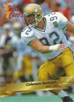 1993 Wild Card #114 Coleman Rudolph Front