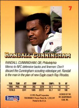 1995 Playoff Prime #7 Randall Cunningham Back