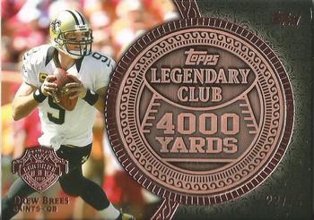 2013 Topps - Legendary Club Coins Bronze #LC-DB Drew Brees Front