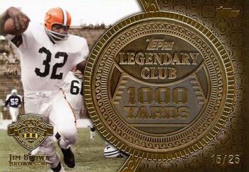 2013 Topps - Legendary Club Coins Gold #LC-JBR Jim Brown Front