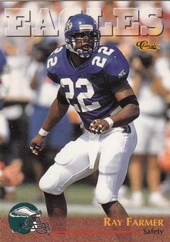 1996 Classic NFL Rookies #19 Ray Farmer Front